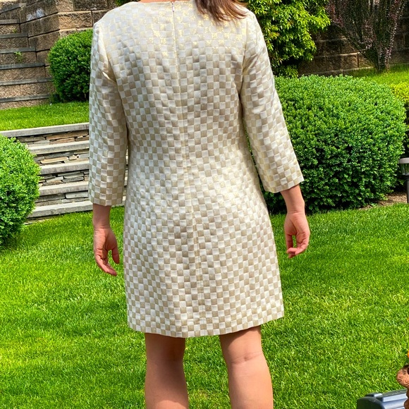 Lilly Pulitzer Gold Check Dress - Picture 2 of 4